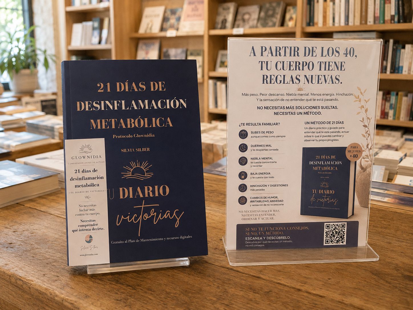 ¿Dónde comprar 21 Días de Desinflamación Metabólica? Expositor Tu Diario de Victorias